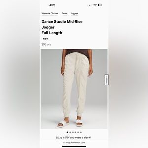 Lululemon Dancer Jogger
